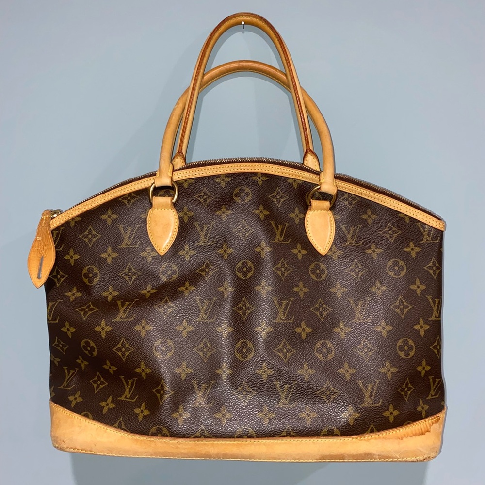 Louis Vuitton Brown and Tan Monogram Tote